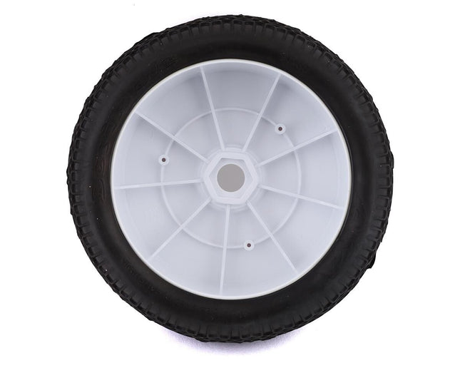 AKA EVO Scribble 1/8 Truggy Pre-Mounted Tires (White) (Super Soft - Long Wear)