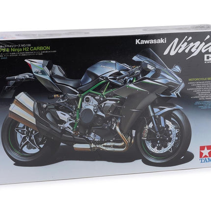 Tamiya 1/12 Kawasaki Ninja H2 Carbon Motorcycle Model Kit TAM14136