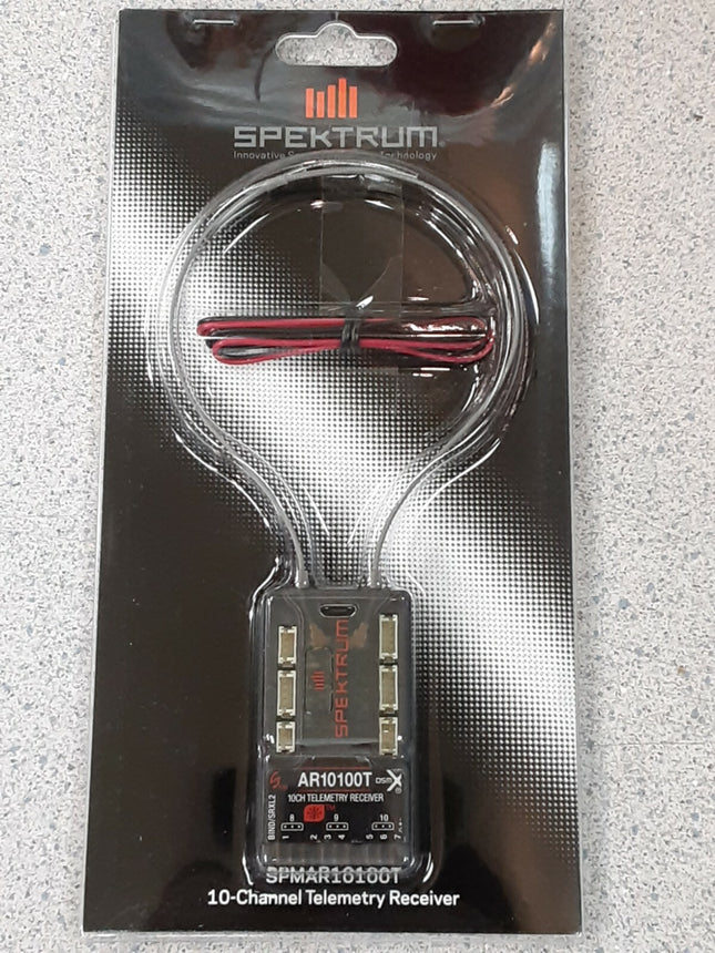 Spektrum RC AR10100T 10-Channel DSMX Telemetry Receiver SPMAR10100T Brand New!!