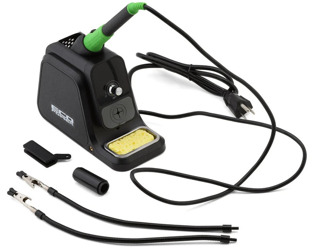 EcoPower 80W Adjustable Temperature Digital Soldering Station w/Alligator Clips