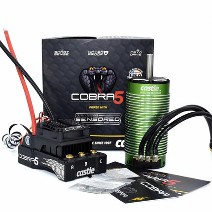 Castle Creations Cobra 5 8S 1/5 Sensored Brushless ESC/Motor Combo (800Kv)