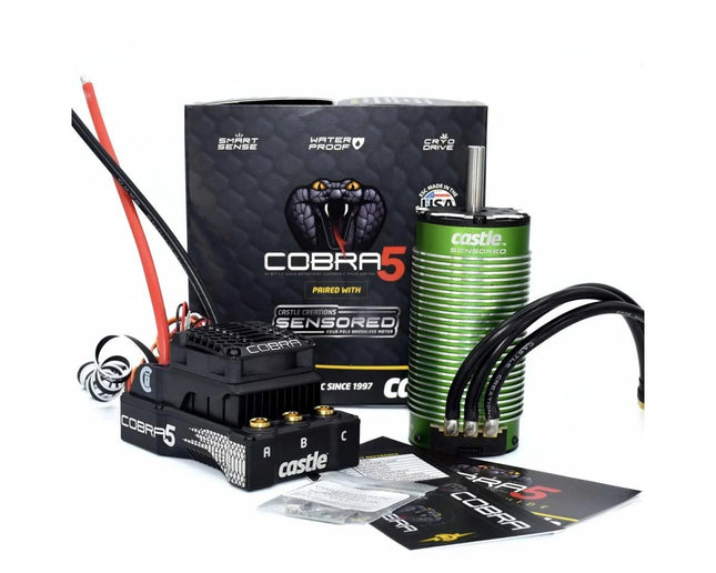 Castle Creations Cobra 5 8S 1/5 Sensored Brushless ESC/Motor Combo (800Kv)