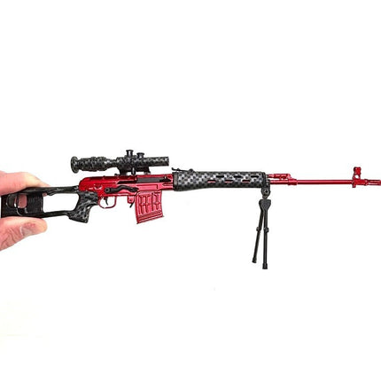 Goat Guns 1:4 Diecast Metal Special Edition Red Team SVD Sniper Rifle Model