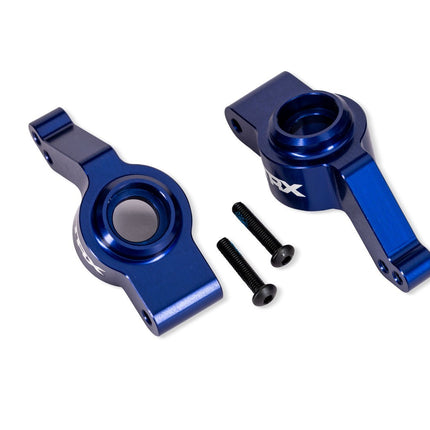 Traxxas 9065-BLUE Aluminum Gray Stub Axle Carriers (L&R) TRA9065BLUE