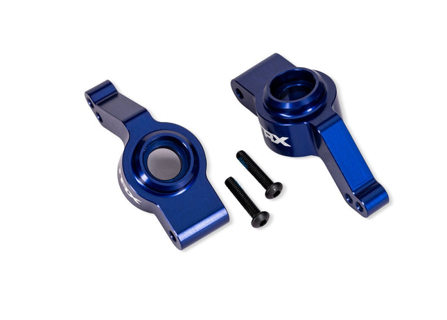 Traxxas 9065-BLUE Aluminum Gray Stub Axle Carriers (L&R) TRA9065BLUE