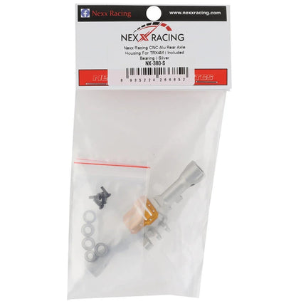 NEXX Racing Aluminum Rear Axle Housing for Traxxas TRX-4M (Silver)