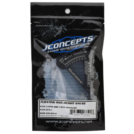 JConcepts 1/10 & 1/8 Off-Road Floating Ride-Height & Droop Gauge Black JCO50182
