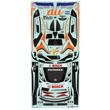 Tamiya AU TOM's GR Supra Body w/Parts Set (Clear) TAM51678 