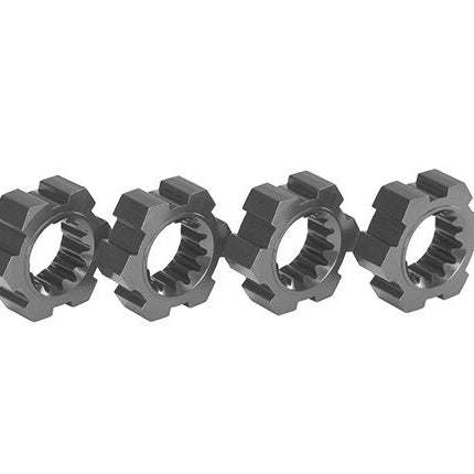 Traxxas 7756-GRAY Wheel Hubs Hex Aluminum Gray-Anodized New!!