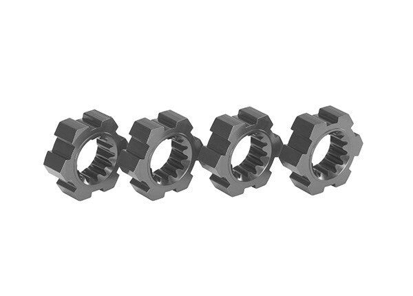 Traxxas 7756-GRAY Wheel Hubs Hex Aluminum Gray-Anodized New!!