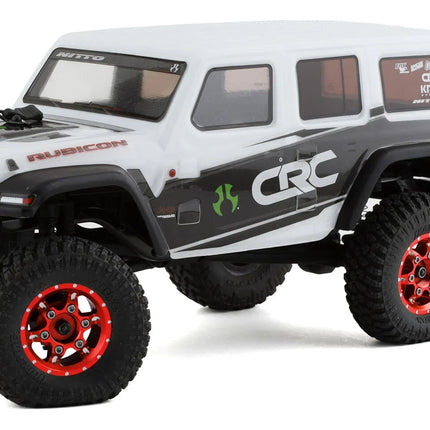 Samix SCX24 Aluminum & Brass Adjustable Offset 1.0" Beadlock Wheels Red 23.75g