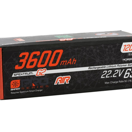Spektrum RC 6S Smart G2 Pro Air LiPo 120C Battery Pack 22.2V/3600mAh w/IC5
