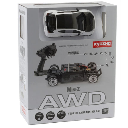 Kyosho MA-020 AWD Mini-Z Readyset w/Toyota GRMN Yaris Circuit Body White Pearl