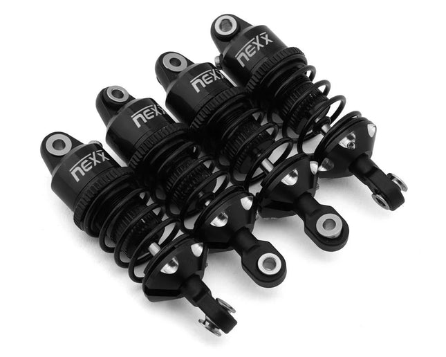 NEXX Racing 60mm Aluminum Threaded Shocks Mini Slash/4-Tec Drift Black