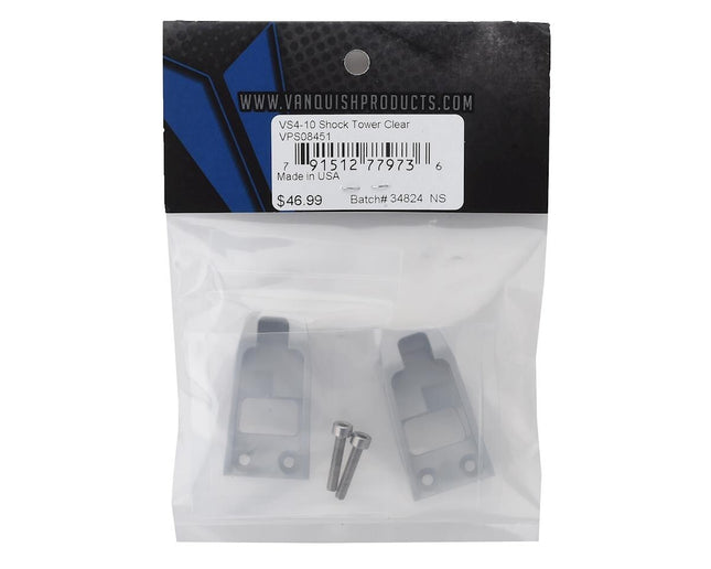 Vanquish Products VS4-10 Shock Towers (Silver) VPS08451