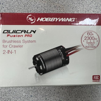 Hobbywing QuicRun Fusion Pro FOC 2-in-1 ESC & Motor System 2300Kv 30120402 NEW!!