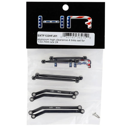 Hot Racing Axial SCX24 Aluminum High Clearance 4 Link Set (133.7mm)