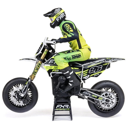 Losi 1/4 Promoto-SM FXR Supermoto Motorcycle RTR Battery/Charger Included White