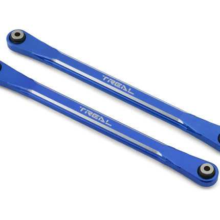 Treal Hobby Aluminum Front Steering Links for Traxxas Sledge (Blue) (2)
