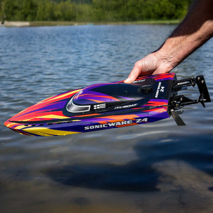 Pro Boat Sonicwake 24" Self-Righting Brushless w/Batt/Charger RTR Red PRB1992T1