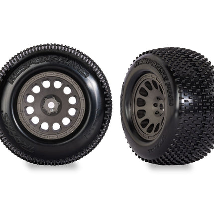 Traxxas Gray Mini XRT Wheels w/ Response Pro Tires (2) TRA10774-GRAY
