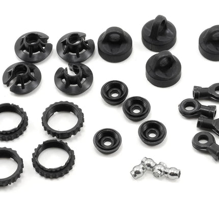 Losi Front & Rear Shock Plastics & Ball Set (4) (Ten-T) LOSB2904
