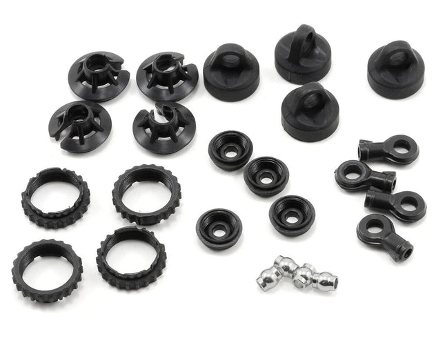 Losi Front & Rear Shock Plastics & Ball Set (4) (Ten-T) LOSB2904