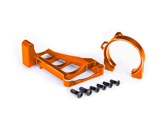 Traxxas Aluminum Front & Rear Motor Mounts For Maxx Orange TRA10261-ORNG