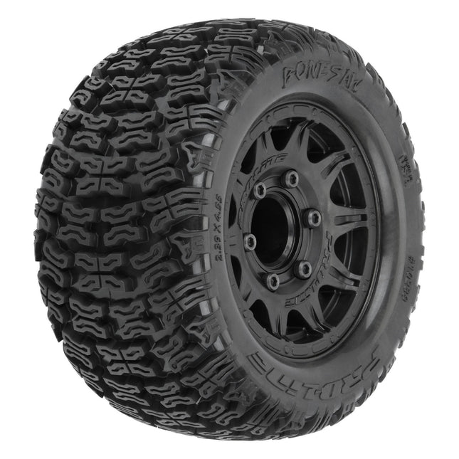 Pro-Line 1/10 Bonesaw F/R 2.8" MT Tires Mounted 12mm/14mm Black Raid