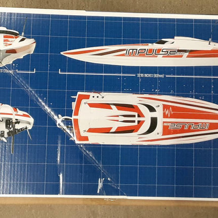Pro Boat Impulse 32" Deep-V RTR Brushless Boat Black/Green PRB08037T1 New!!