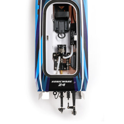 Pro Boat Sonicwake 24" Self-Righting Brushless w/Batt/Charger RTR Blue PRB1992T2