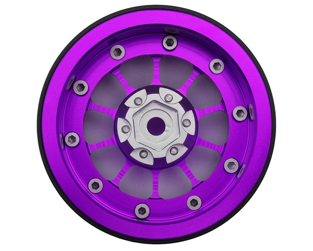Treal Hobby 2.2" Type-A Aluminum 1/10 Rock Crawler Beadlock Wheels (Purple) (2)