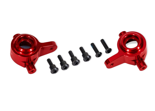 Traxxas 9064-RED Aluminum Red Steering Blocks (L&R) TRA9064RED