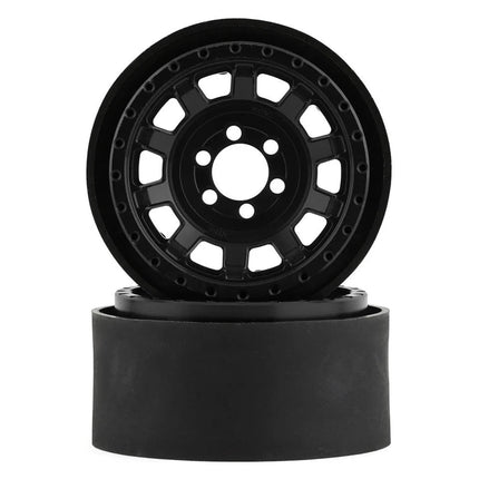 Vanquish Products KMC KM236 Tank 2.2" Beadlock Crawler Wheels Black (2) VPS08701