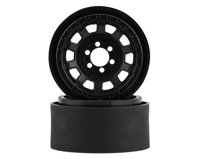 Vanquish Products KMC KM236 Tank 2.2" Beadlock Crawler Wheels Black (2) VPS08701