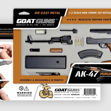 GoatGuns 1/3 Scale Die Cast AK47 Model Rifle, Black