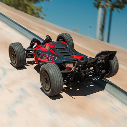 Arrma Typhon Grom 223S BLX 1/18 Brushless RTR 4WD Buggy Red W/Battery/Charger