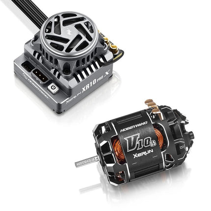 Hobbywing XR10 Pro G3X Stock Spec Sensored Brushless ESC/V10 G5 Motor Combo 17.5