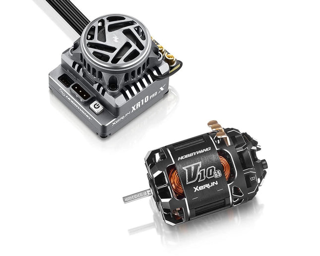 Hobbywing XR10 Pro G3X Stock Spec Sensored Brushless ESC/V10 G5 Motor Combo 17.5