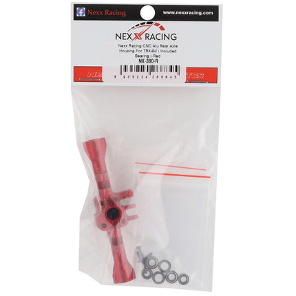 NEXX Racing Aluminum Rear Axle Housing for Traxxas TRX-4M (Red) NX380R
