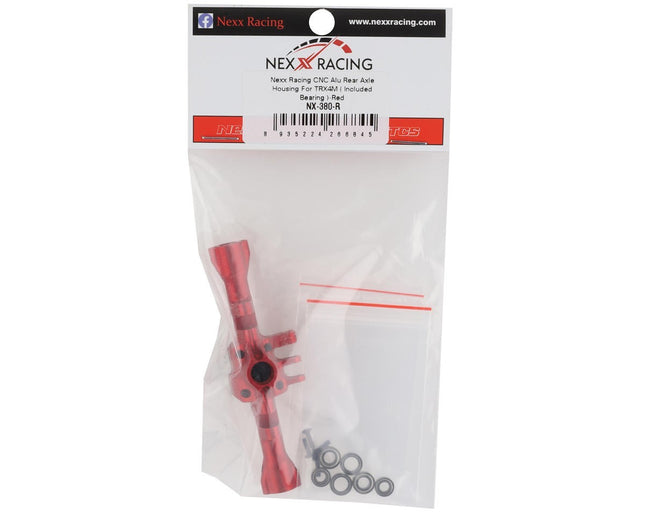 NEXX Racing Aluminum Rear Axle Housing for Traxxas TRX-4M (Red) NX380R