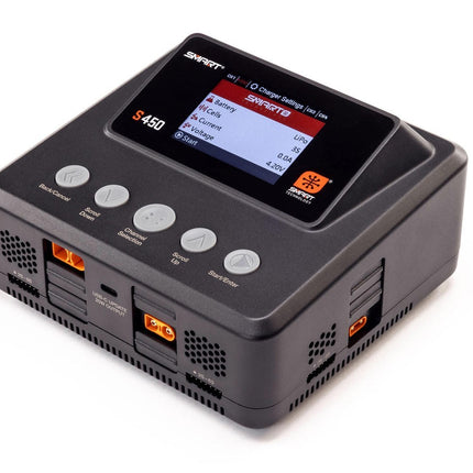 Spektrum RC S450 G2 Quad Smart LiPo Battery Charger (6S/10A/DC-400W/AC-200W)