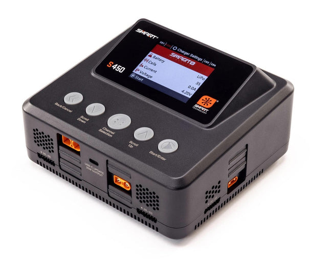 Spektrum RC S450 G2 Quad Smart LiPo Battery Charger (6S/10A/DC-400W/AC-200W)