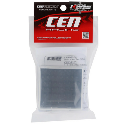 CEN CKD0614 Bullet Wheel Lug (Black Chrome) (40) (2.5mm Studs) w/Tool