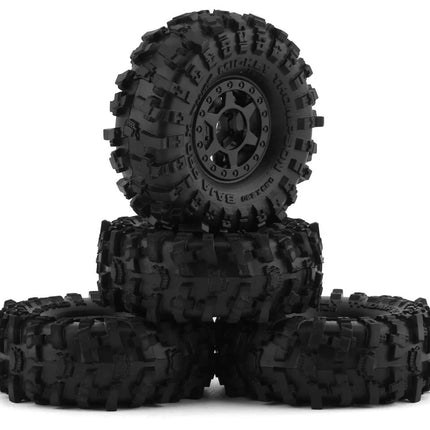 Pro-Line 1/24 Mickey Thompson Baja Pro X F/R 1.0" MTD 7mm Black Holcomb