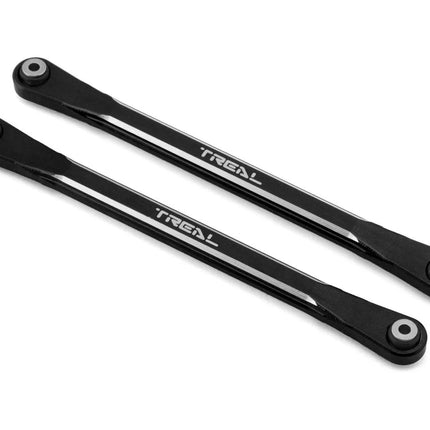 Treal Hobby Aluminum Front Steering Links for Traxxas Sledge (Black) (2)