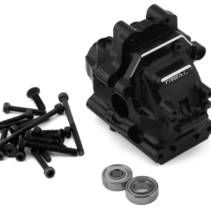 Treal Hobby Aluminum Front/Rear Gearbox Housing for Traxxas Sledge (Black)