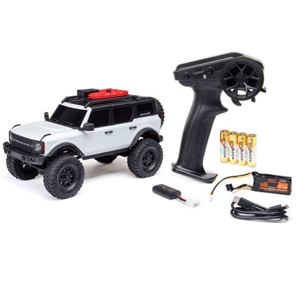 Axial SCX24 Ford Bronco 4X4 RTR Brushed Rock Crawler Battery/Charger White