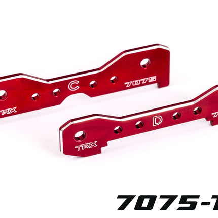 Tie Bars Rear 7075-T6 Aluminum Red-Anodized Sledge TRA9630R