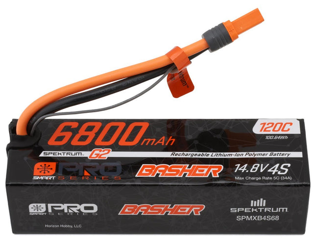 Spektrum RC 4S 120C Smart G2 Pro Basher LiPo Battery (14.8V/6800mAh) SPMXB4S68